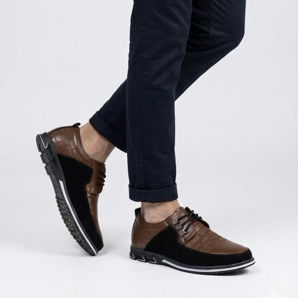 Gatsby Mens Brown Leather Oxford Derby Shoes‎ Size 10 Orthopedic Lace Up 898